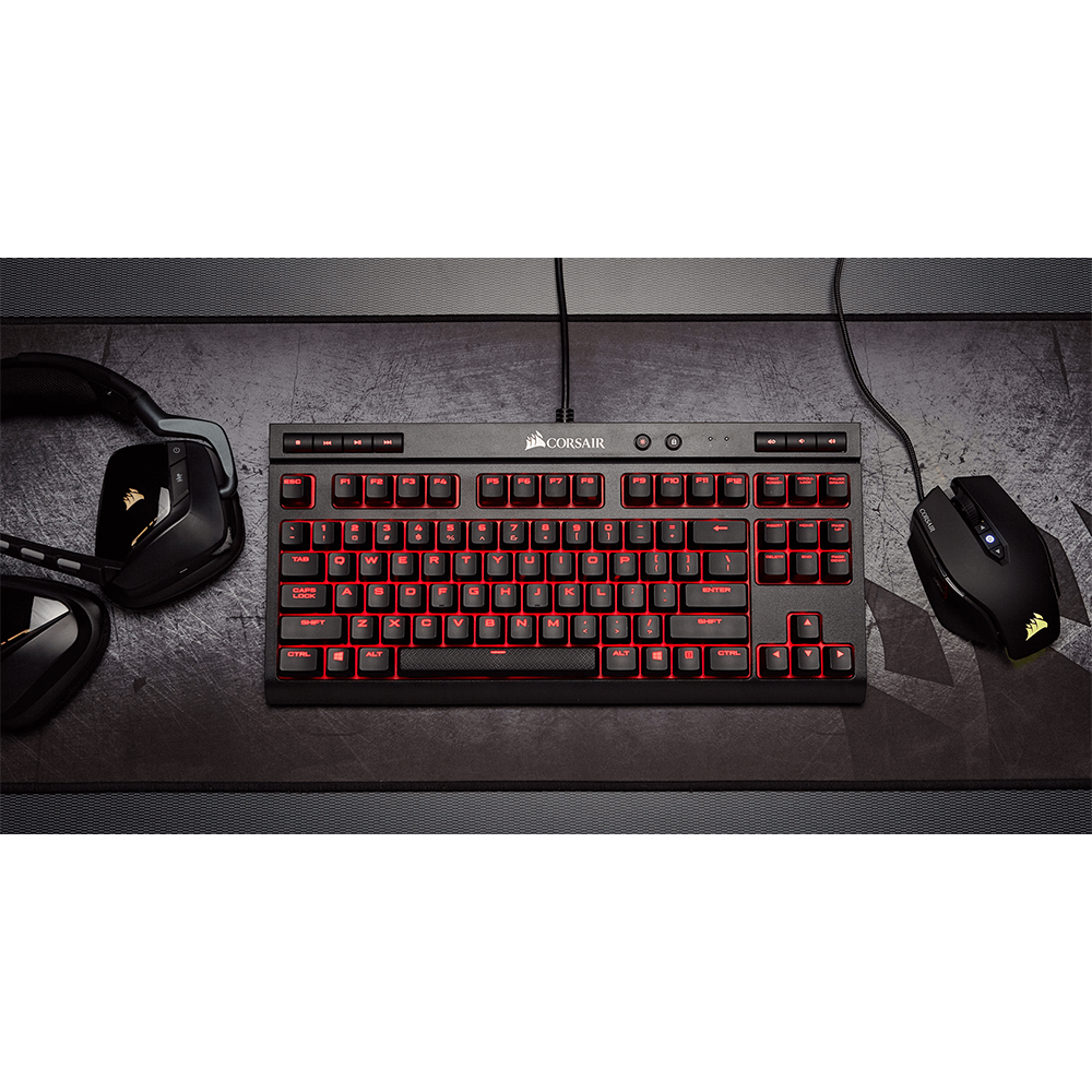 Corsair K63 紅光機械式鍵盤 (Cherry 紅軸)