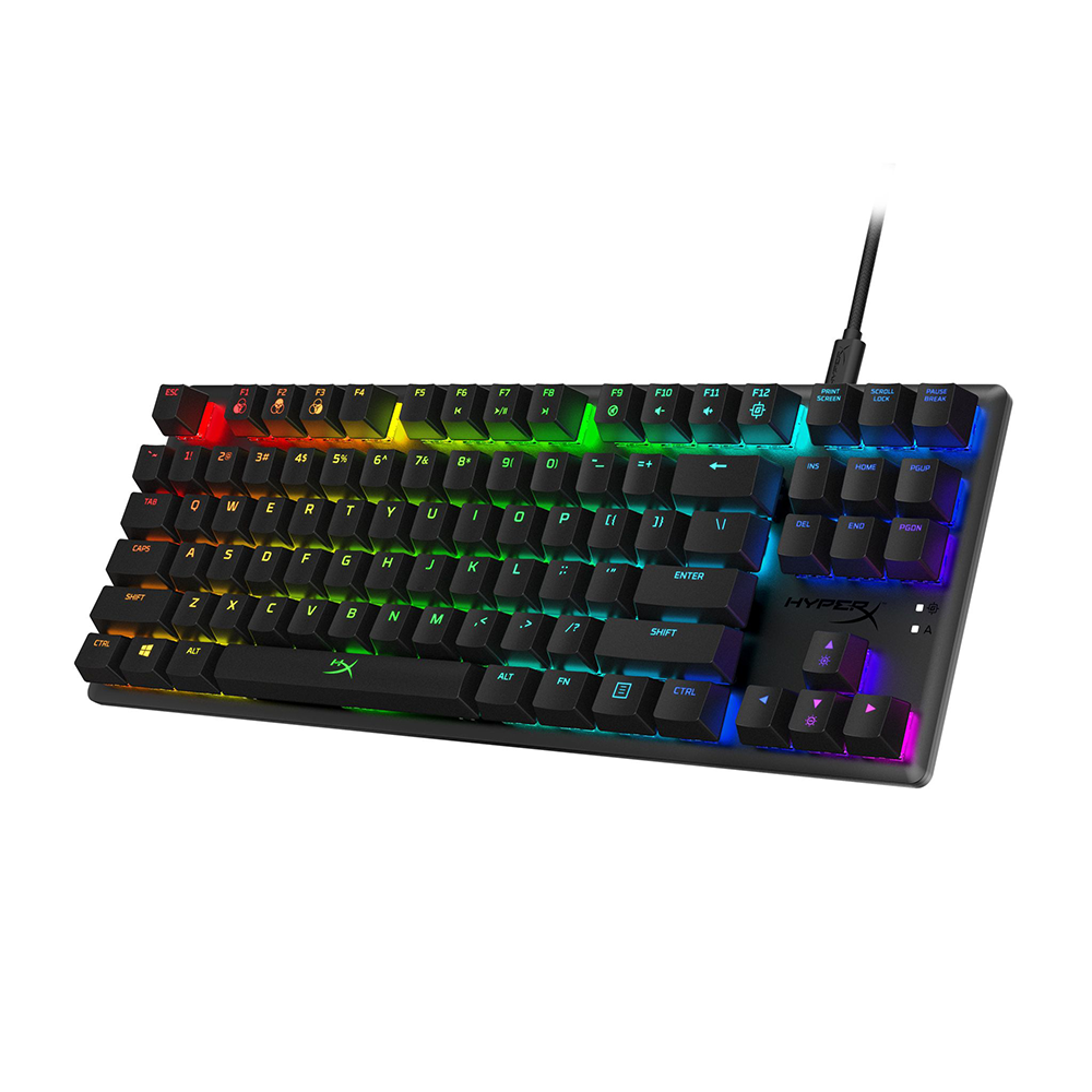 HyperX Alloy Origins Core 87鍵 RGB 機械式鍵盤(Aqua 茶軸)