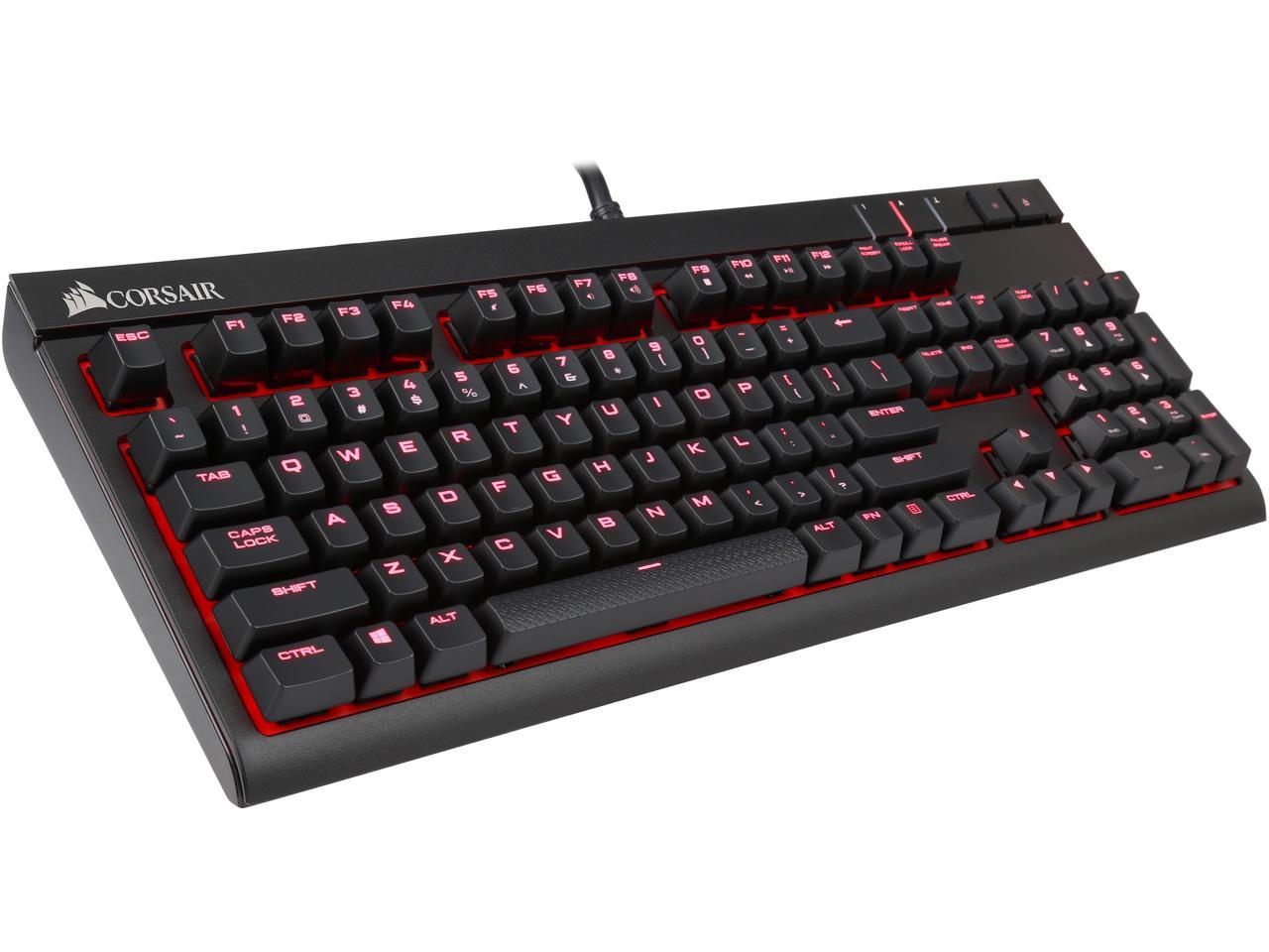 Corsair STRAFE 紅光 機械式鍵盤(CH-9000092-NA)(紅軸)