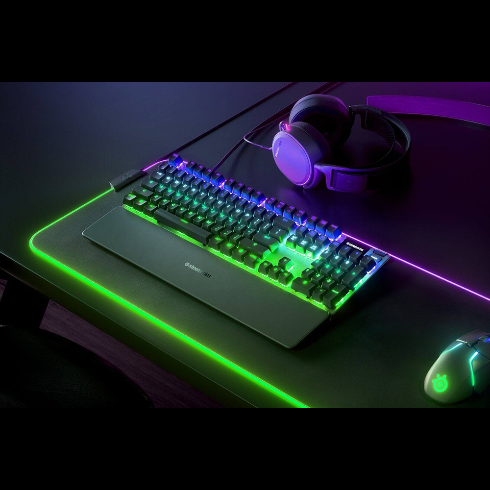 SteelSeries Apex 7 RGB 機械式鍵盤(青軸)