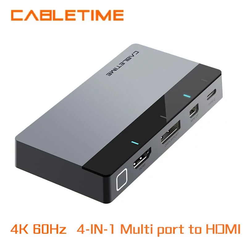 Cabletime 4-IN-1 Multi port to HDMI Auto Presentation Switcher 簡報切換器