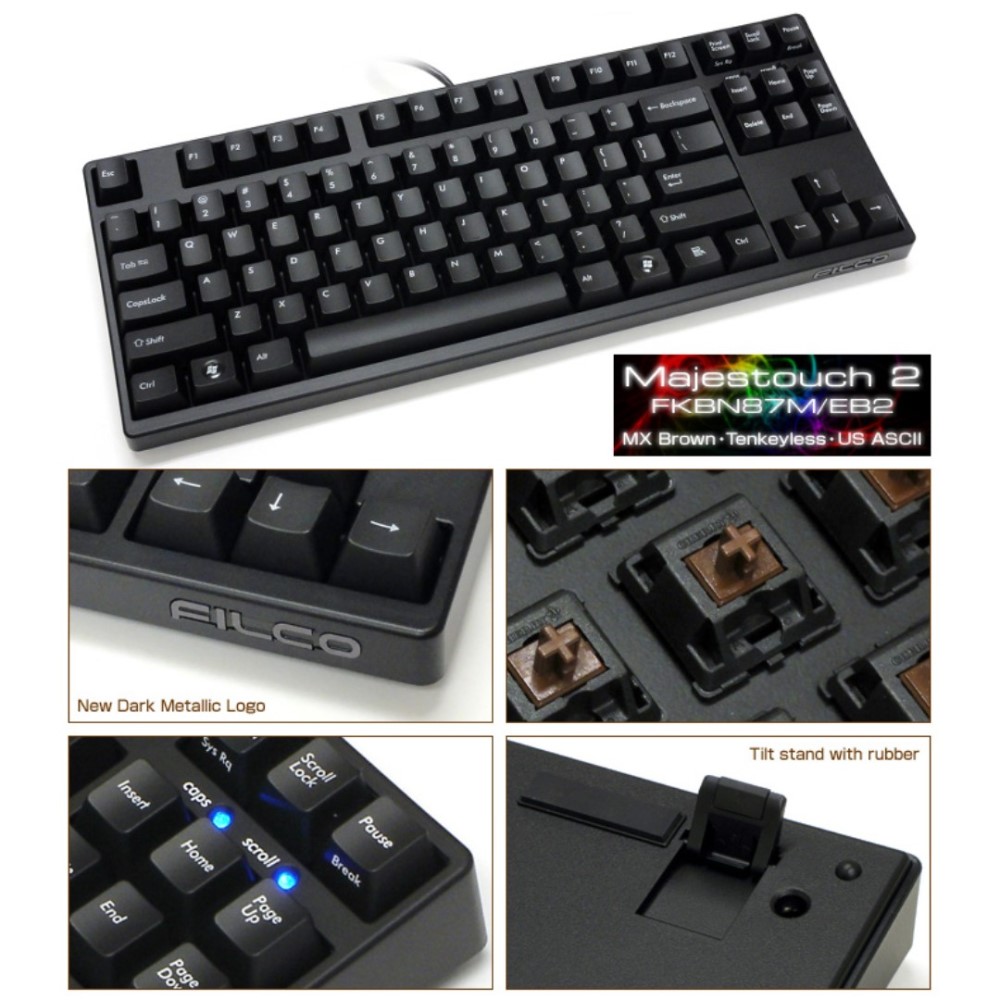 Filco Majestouch 2 TKL 87鍵機械式鍵盤(茶軸)