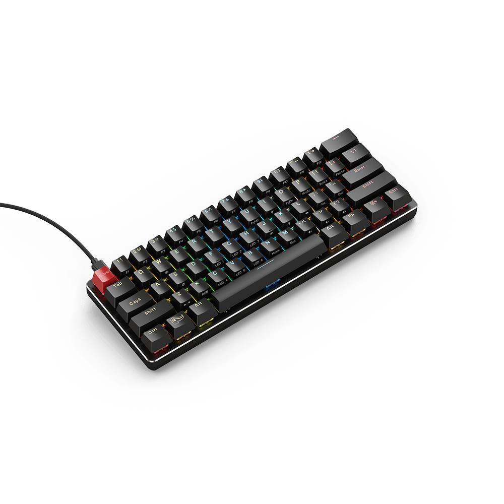 Glorious GMMK RGB 可換軸機械鍵盤 (Gateron茶軸)(Compact 61鍵)