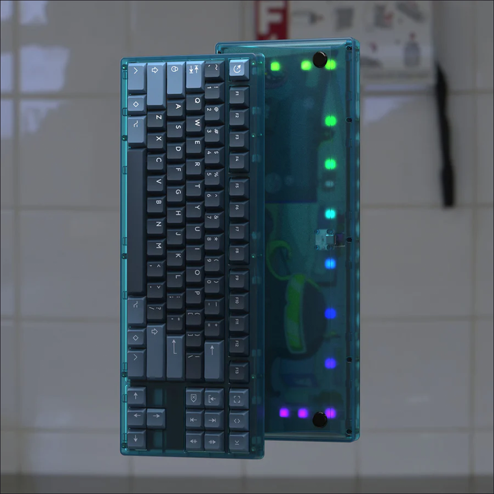 KBDFANS Tiger Lite 鍵盤套件(Trasparent Blue)