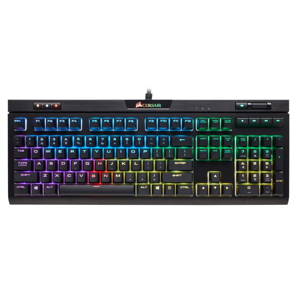 Corsair Strafe MK2 RGB 機械式鍵盤(Cherry MX 靜音紅軸)
