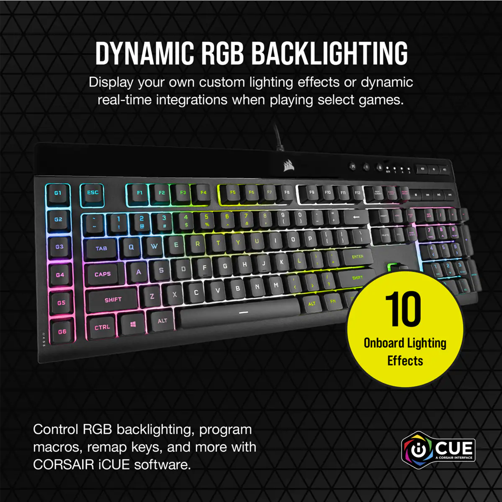 Corsair K55 RGB PRO XT 薄膜式鍵盤