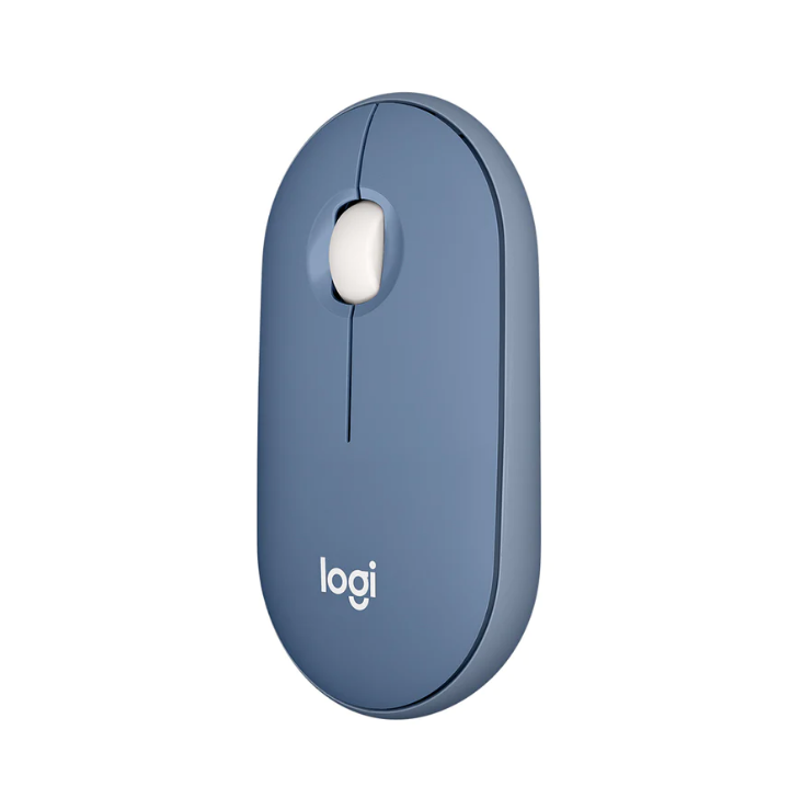 Logitech Pebble M350 For Mac 纖薄靜音無線滑鼠(Blueberry 午夜藍)