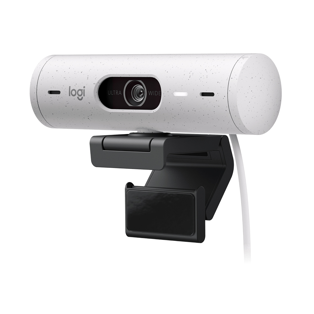 Logitech BRIO 500 WEBCAM 高清網絡攝影機(珍珠白)