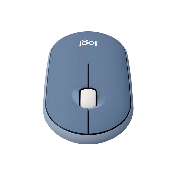 Logitech Pebble M350 For Mac 纖薄靜音無線滑鼠(Blueberry 午夜藍)