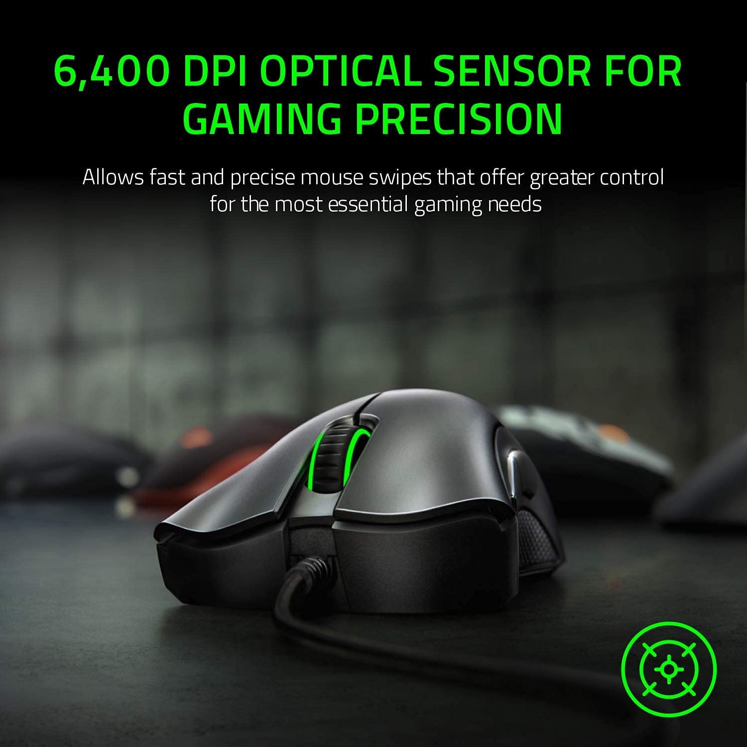 Razer DeathAdder Essential 有線遊戲滑鼠(黑)
