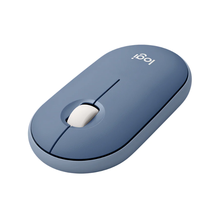 Logitech Pebble M350 For Mac 纖薄靜音無線滑鼠(Blueberry 午夜藍)