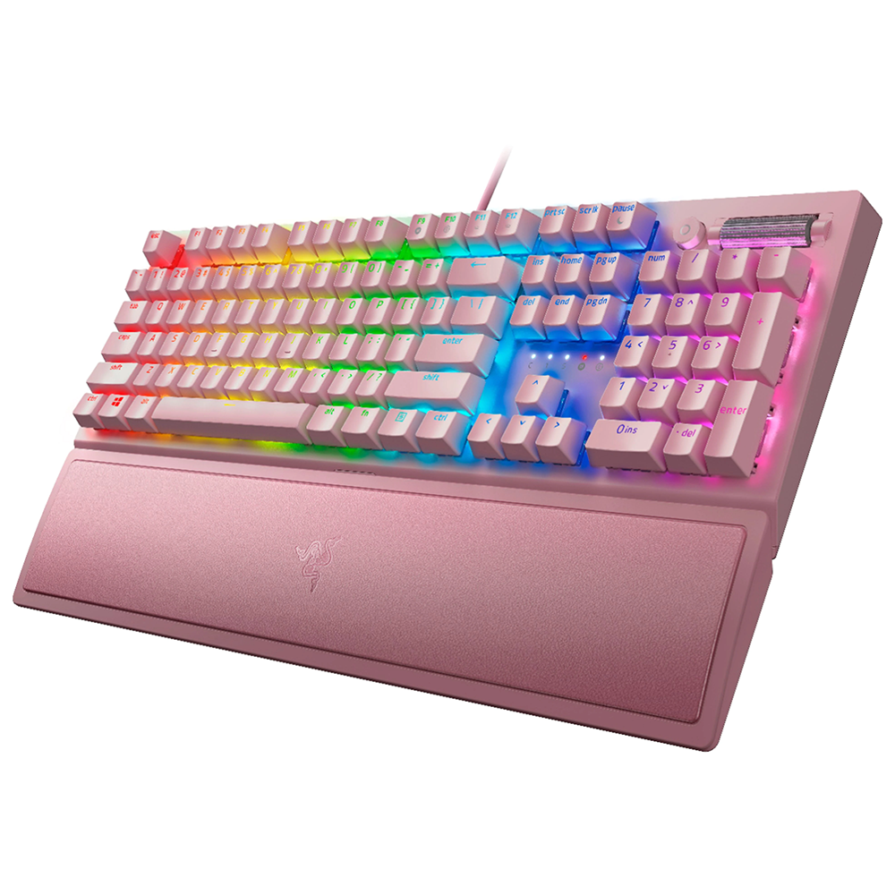 Razer BlackWidow V3 RGB 機械式鍵盤(Quartz粉紅)(段落綠軸)