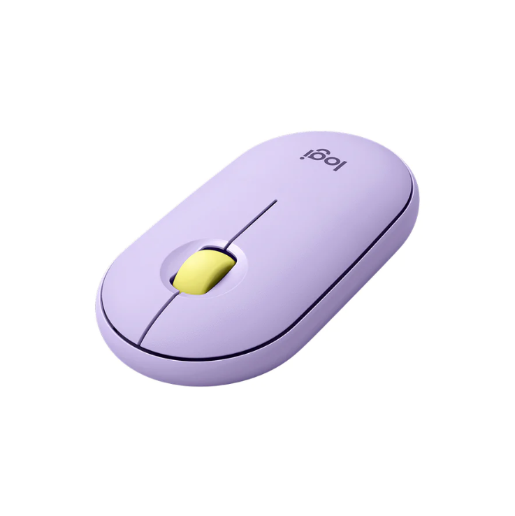 Logitech Pebble M350 纖薄靜音無線滑鼠(Lavender Lemonade 星暮紫)