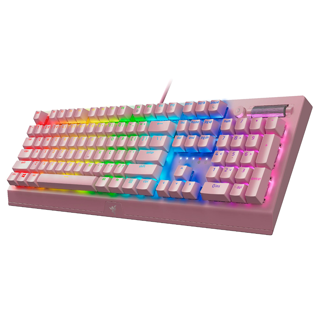 Razer BlackWidow V3 RGB 機械式鍵盤(Quartz粉紅)(段落綠軸)
