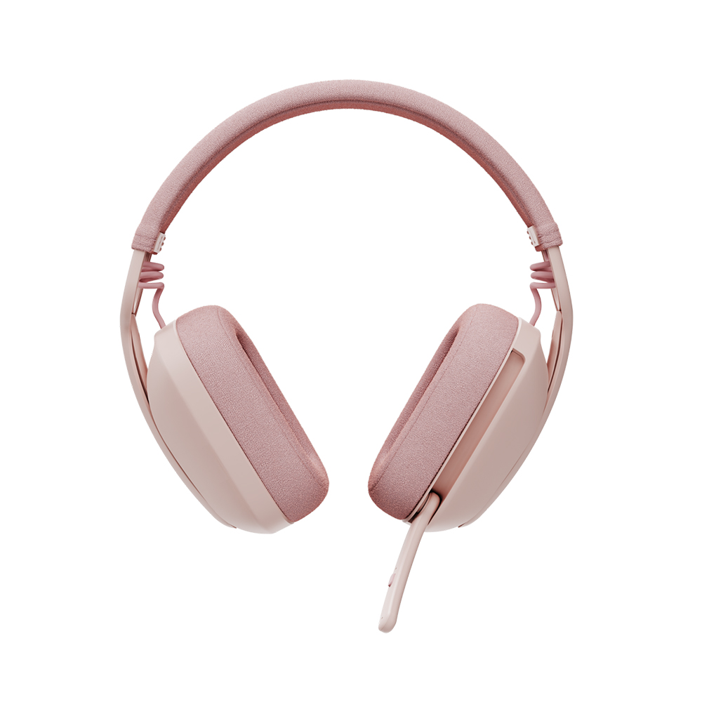 Logitech ZONE VIBE 100 無線頭戴式耳機(玫瑰色)
