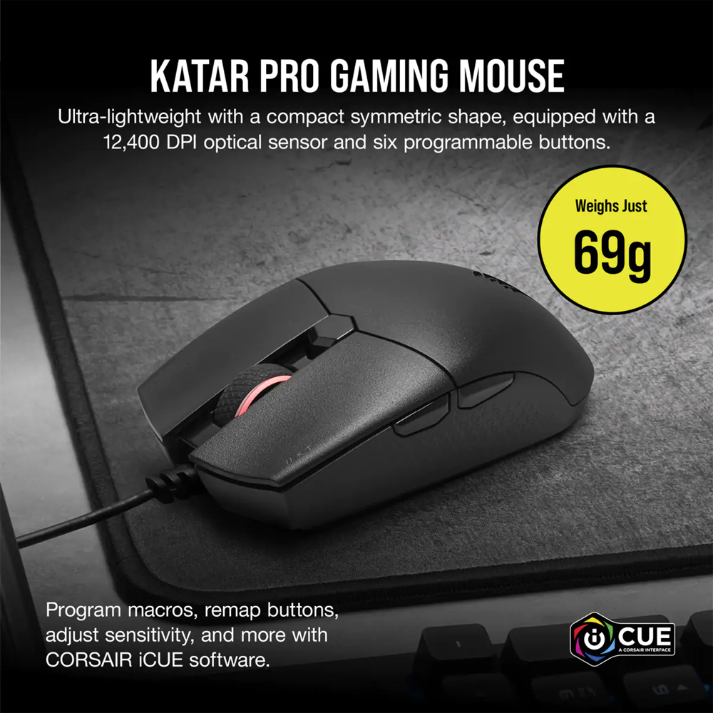 Corsair K55+Katar Pro Combo 電競套裝