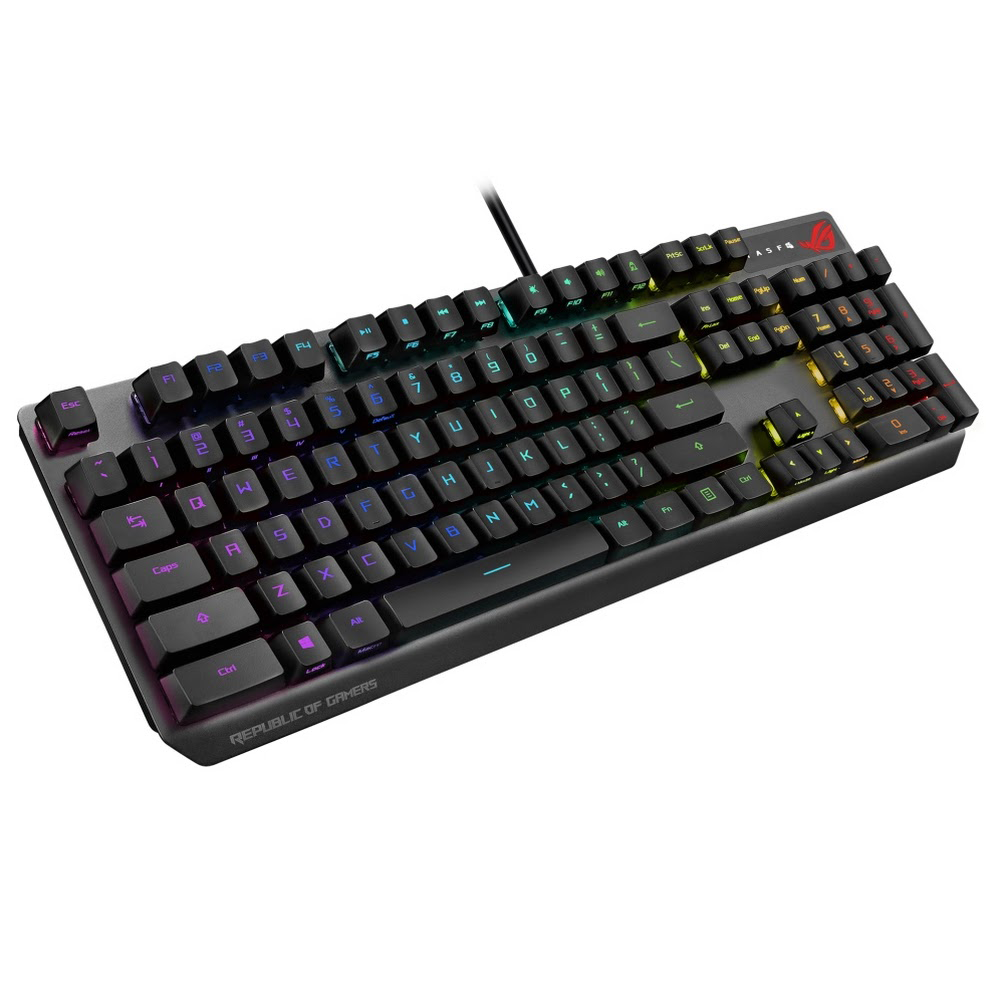 ASUS ROG Strix Scope RX RGB機械式鍵盤(光學青軸)