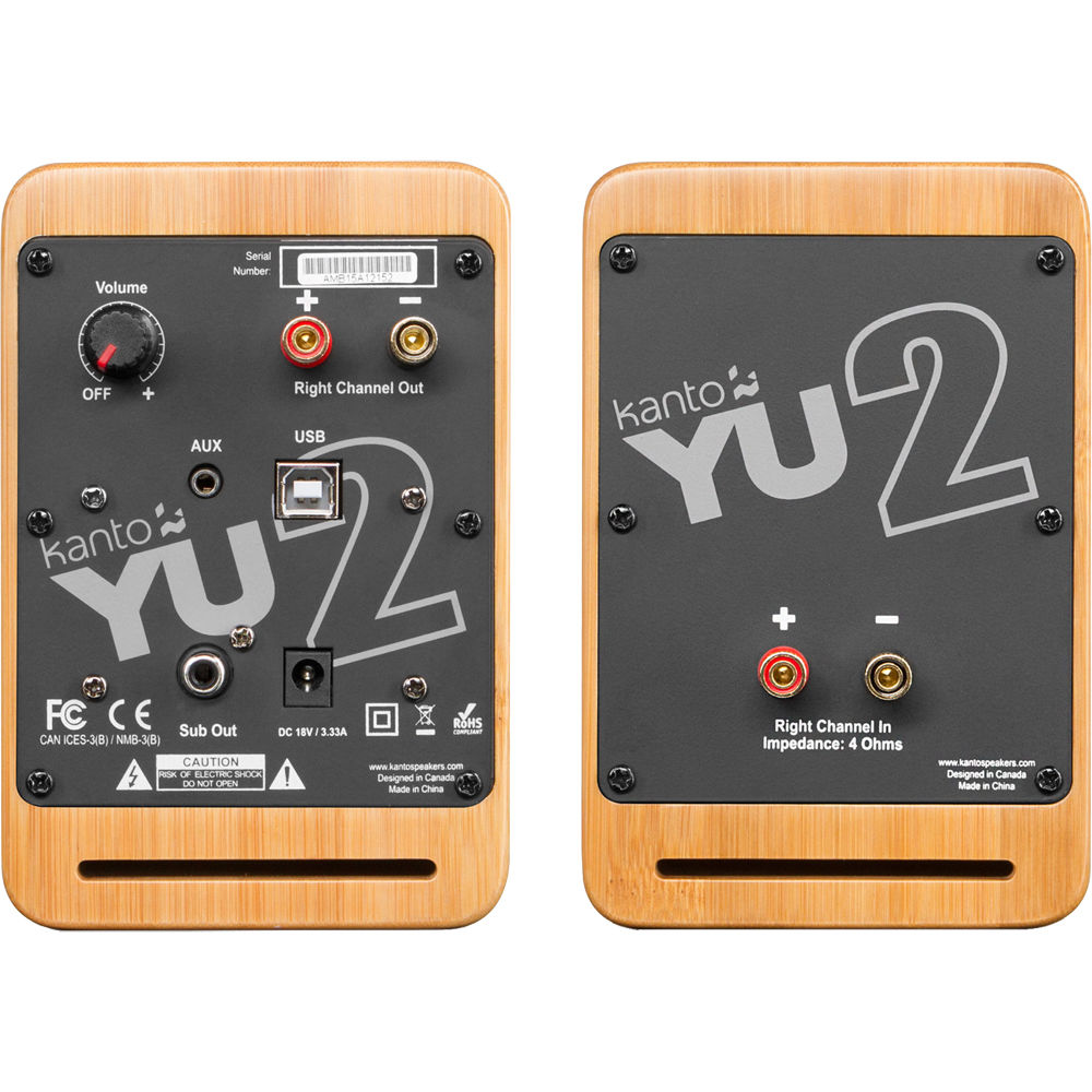 Kanto Yu2 USB 喇叭(竹木)