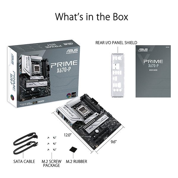 ASUS PRIME X670-P WIFI CSM ATX主機板