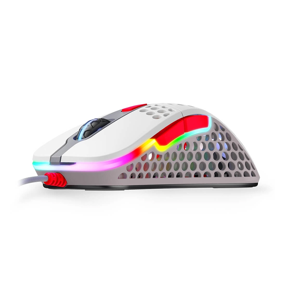 XTRFY M4 RGB 輕量級69g遊戲光學滑鼠(灰)