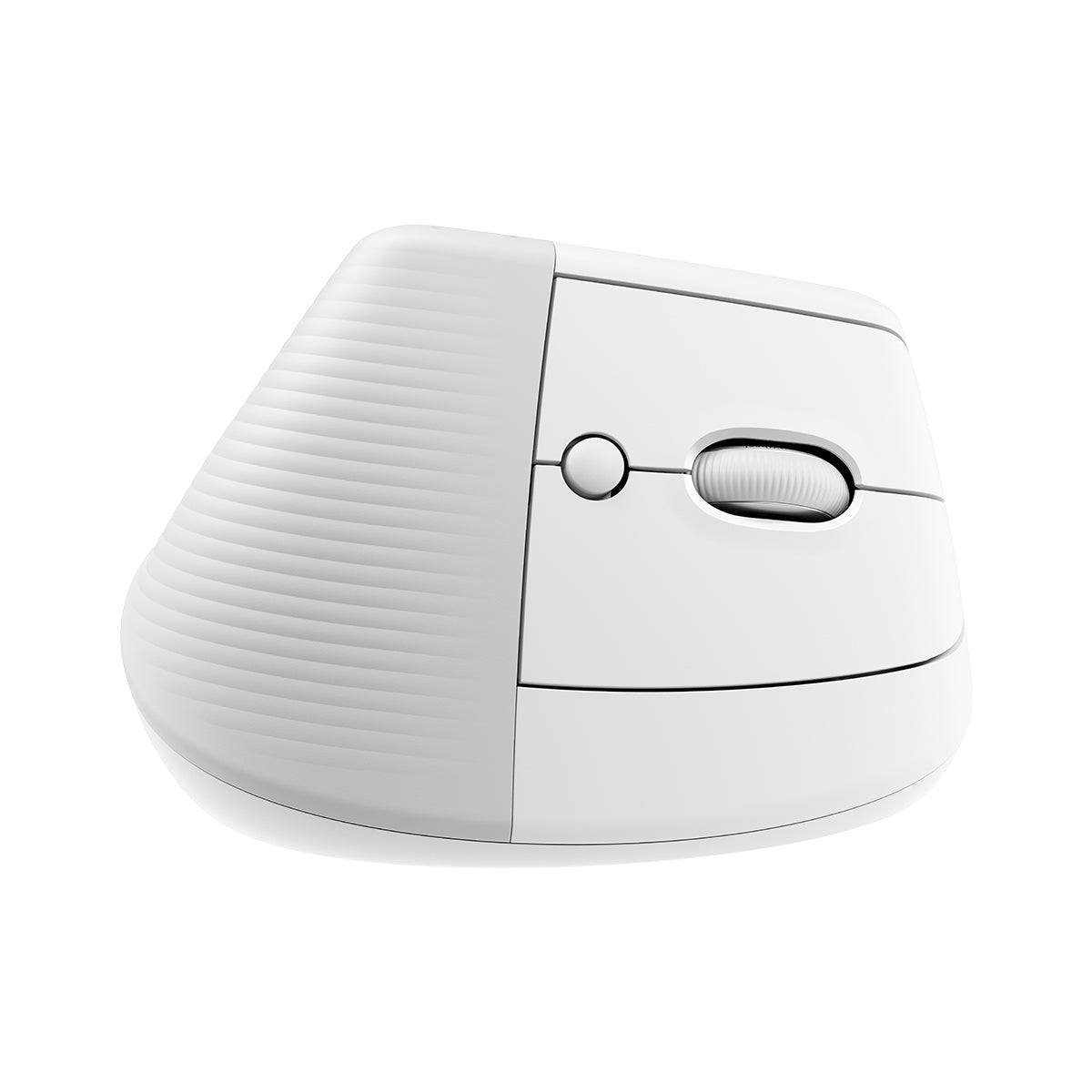 Logitech Lift Vertical 雙模無線 人體工學垂直滑鼠(珍珠白-For Mac)