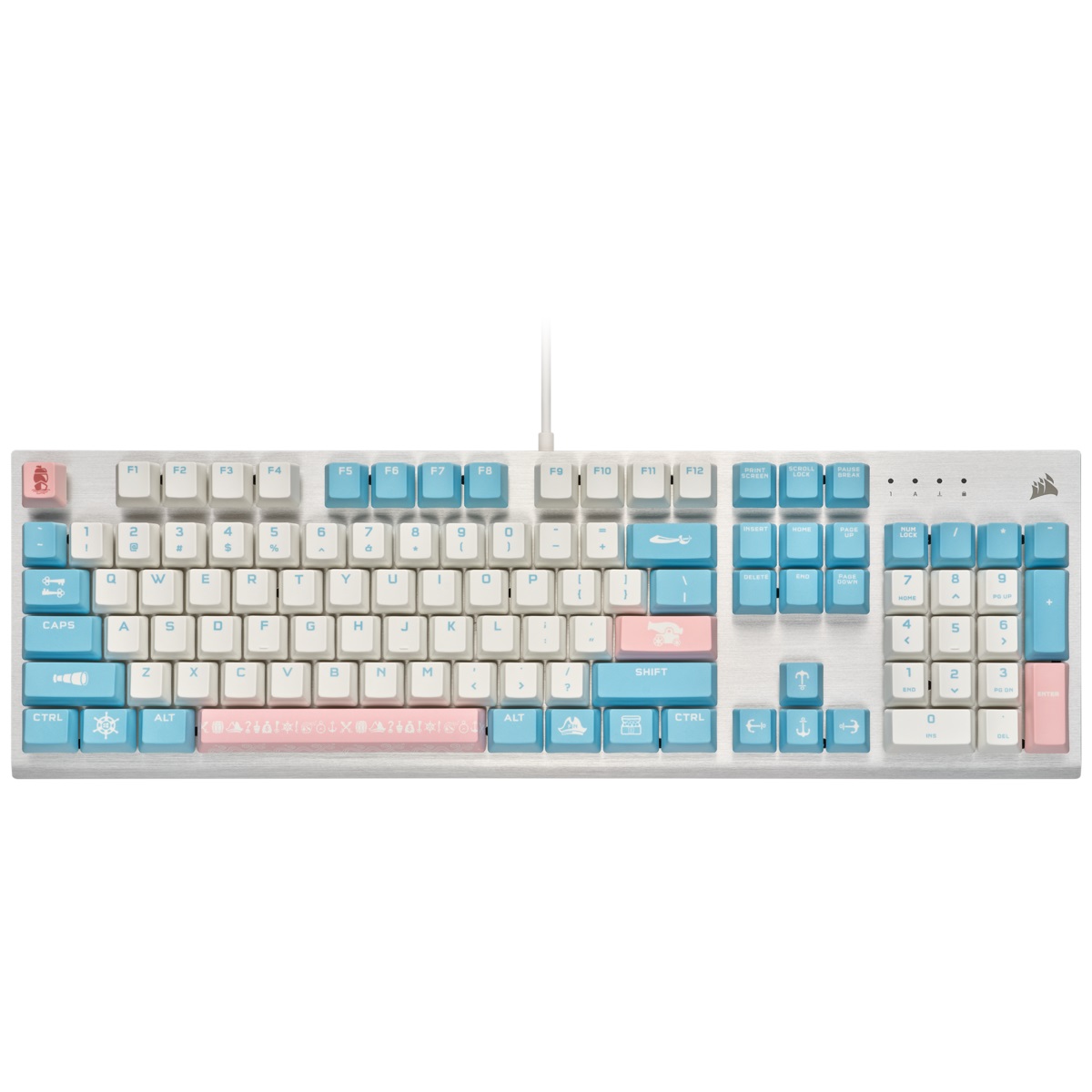 Corsair K60 RGB Pro Sweet Sky 機械式鍵盤 (CHERRY Viola軸)