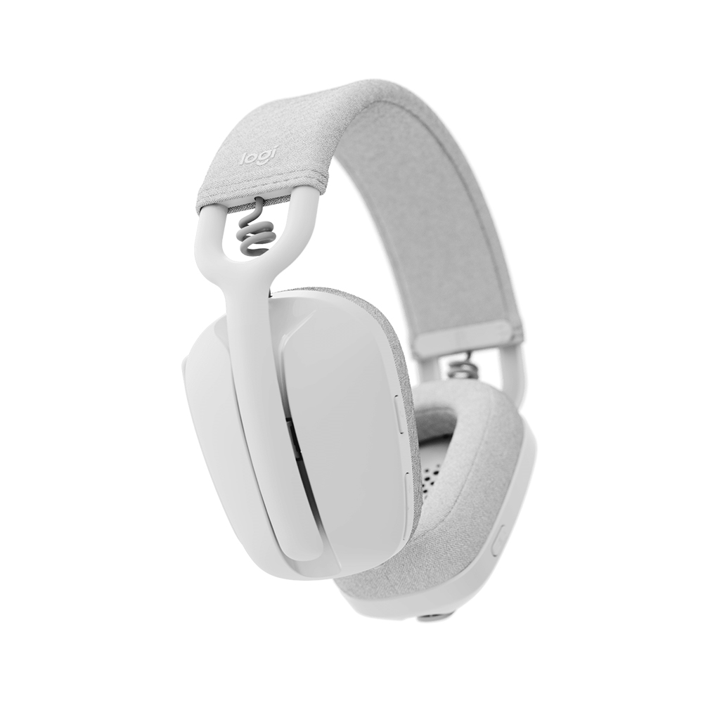Logitech ZONE VIBE 100 無線頭戴式耳機(珍珠白)