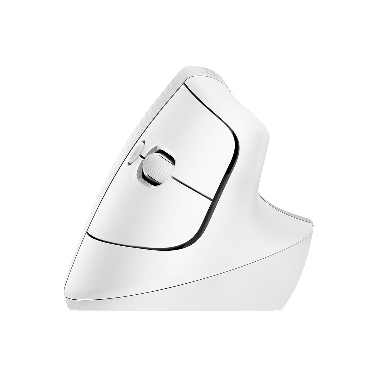 Logitech Lift Vertical 雙模無線 人體工學垂直滑鼠(珍珠白-For Mac)