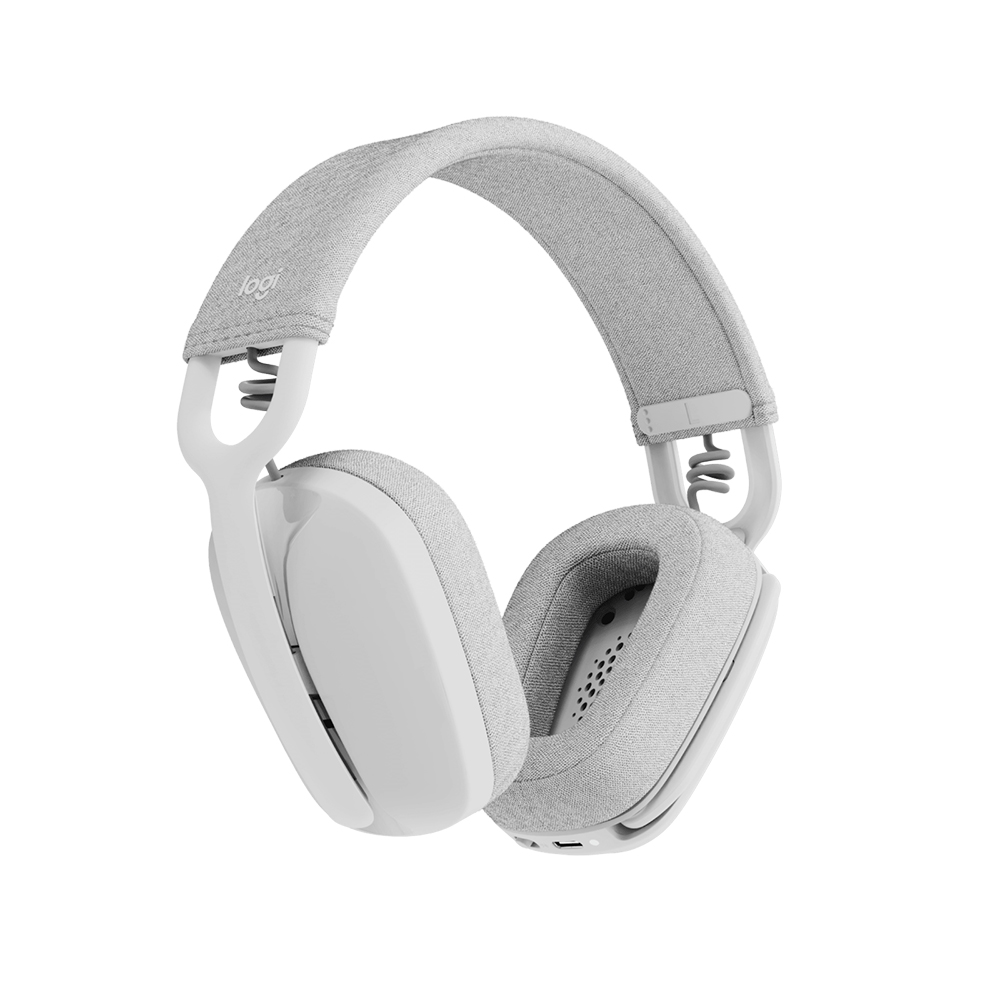 Logitech ZONE VIBE 100 無線頭戴式耳機(珍珠白)