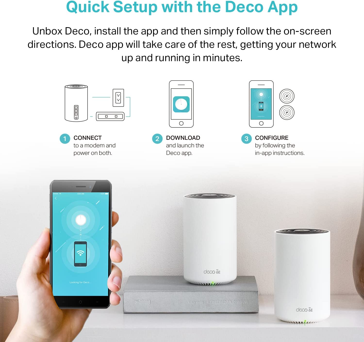 TP-Link Deco XE75 Pro AXE5400 2.5G WAN/LAN WiFi 6E 全屋覆蓋 Mesh 三頻 路由器(1件套裝)