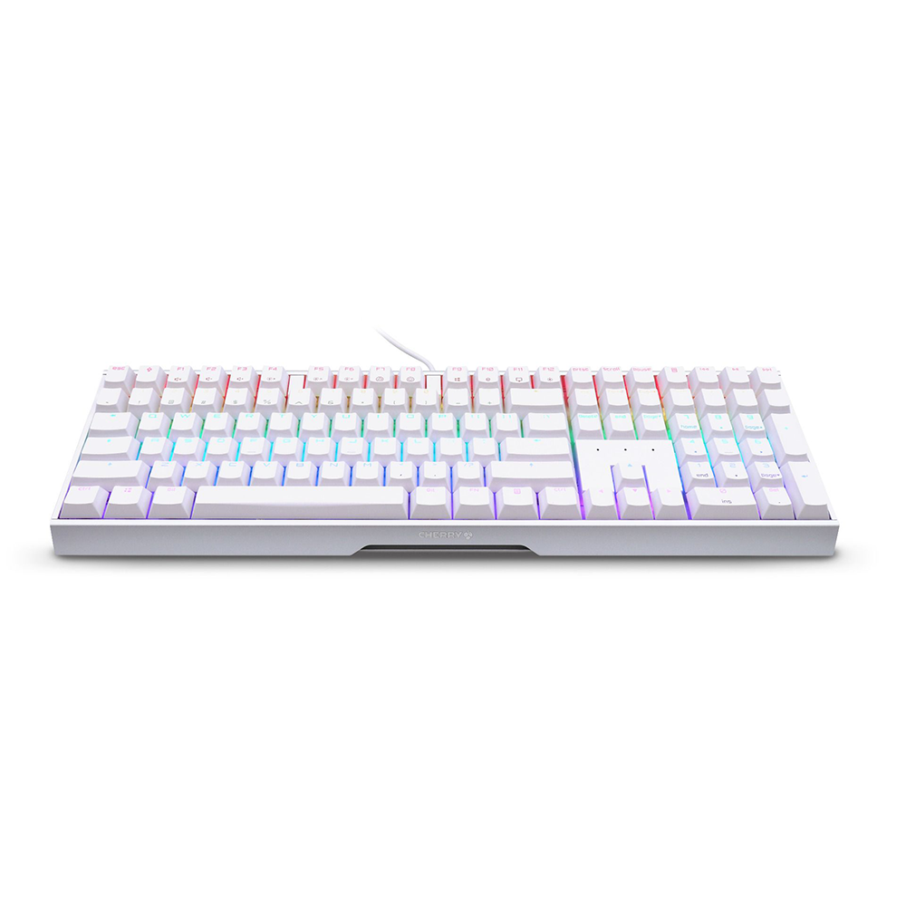 CHERRY G80-3874 MX 3.0S 白框 RGB 機械式鍵盤(青軸英文)
