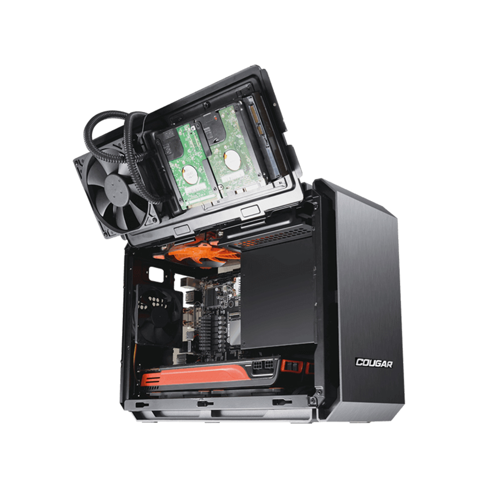 Cougar QBX Min-ITX Case Black 機箱(黑色)