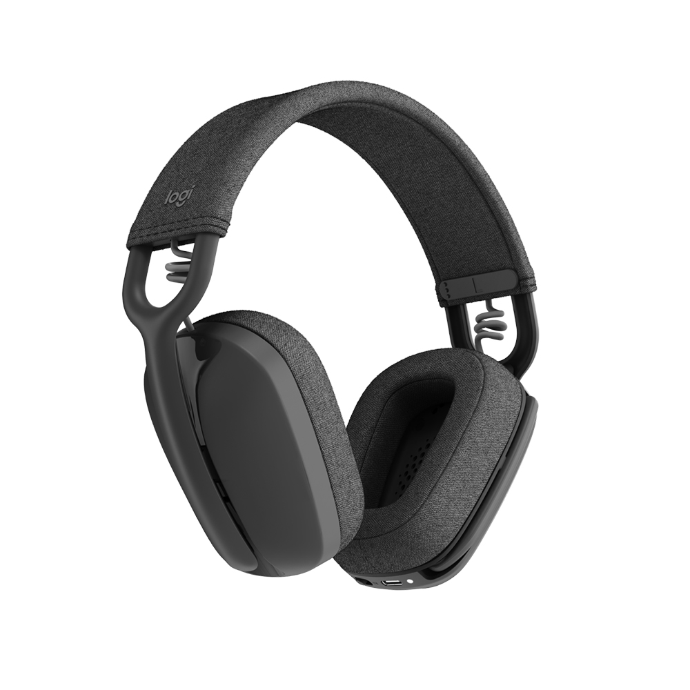 Logitech ZONE VIBE 100 無線頭戴式耳機(石墨灰)