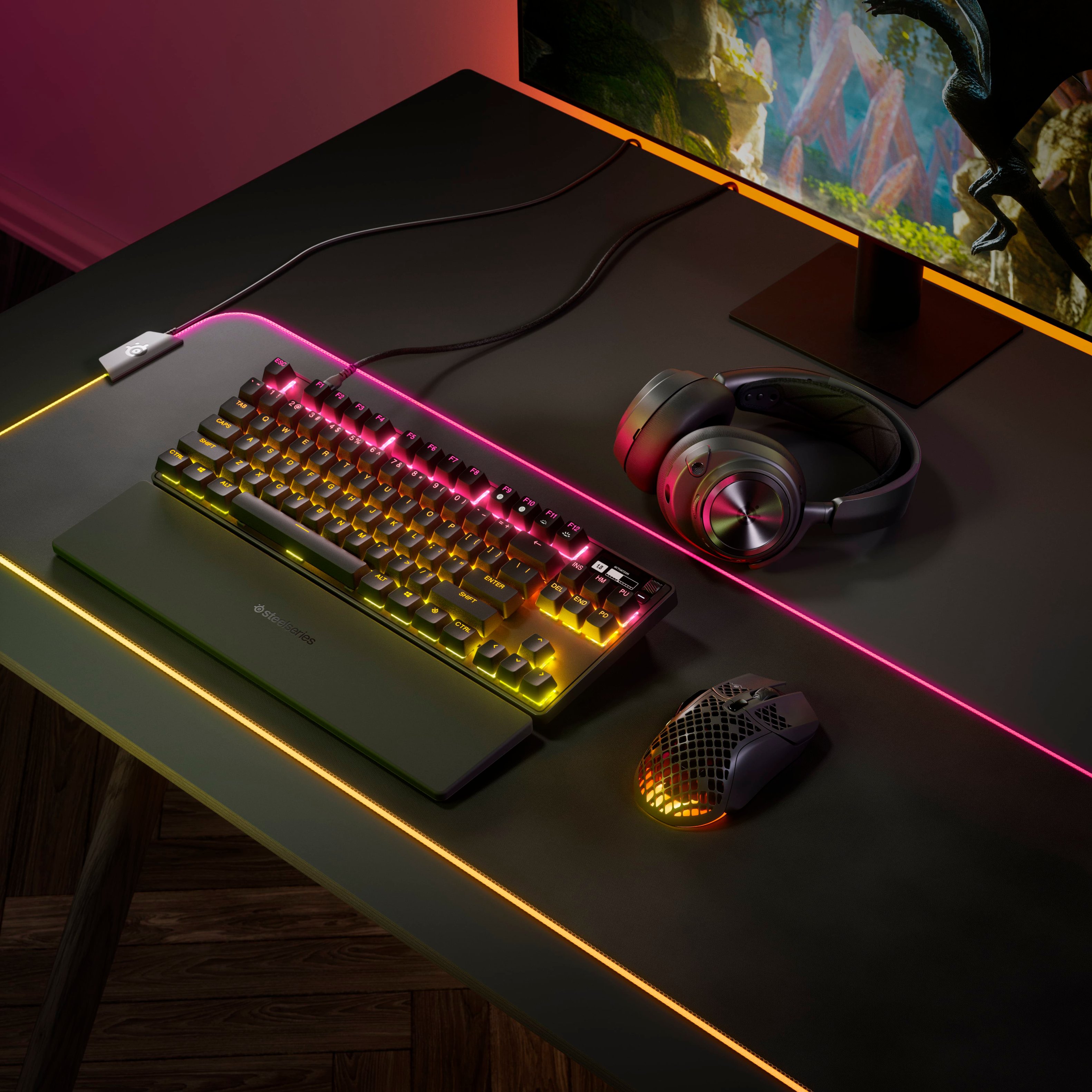 SteelSeries APEX PRO TKL (2023) RGB OmniPoint 2.0 可調整機械式 PBT遊戲鍵盤
