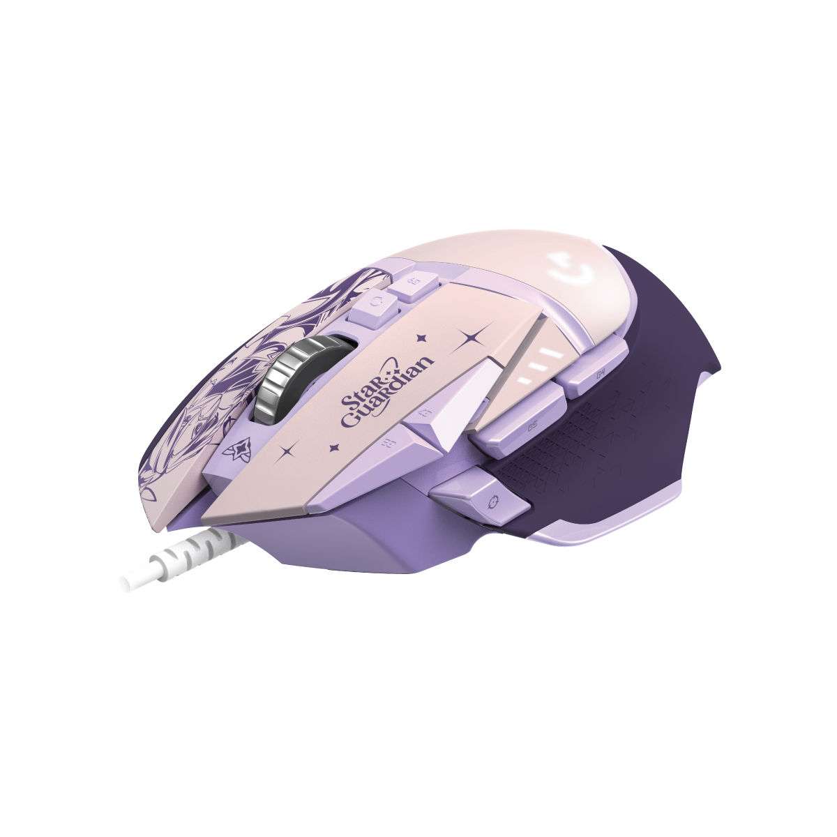 Logitech G502 HERO 遊戲滑鼠 (英雄聯盟星光戰士聯動系列)(阿卡莉 紫色款)