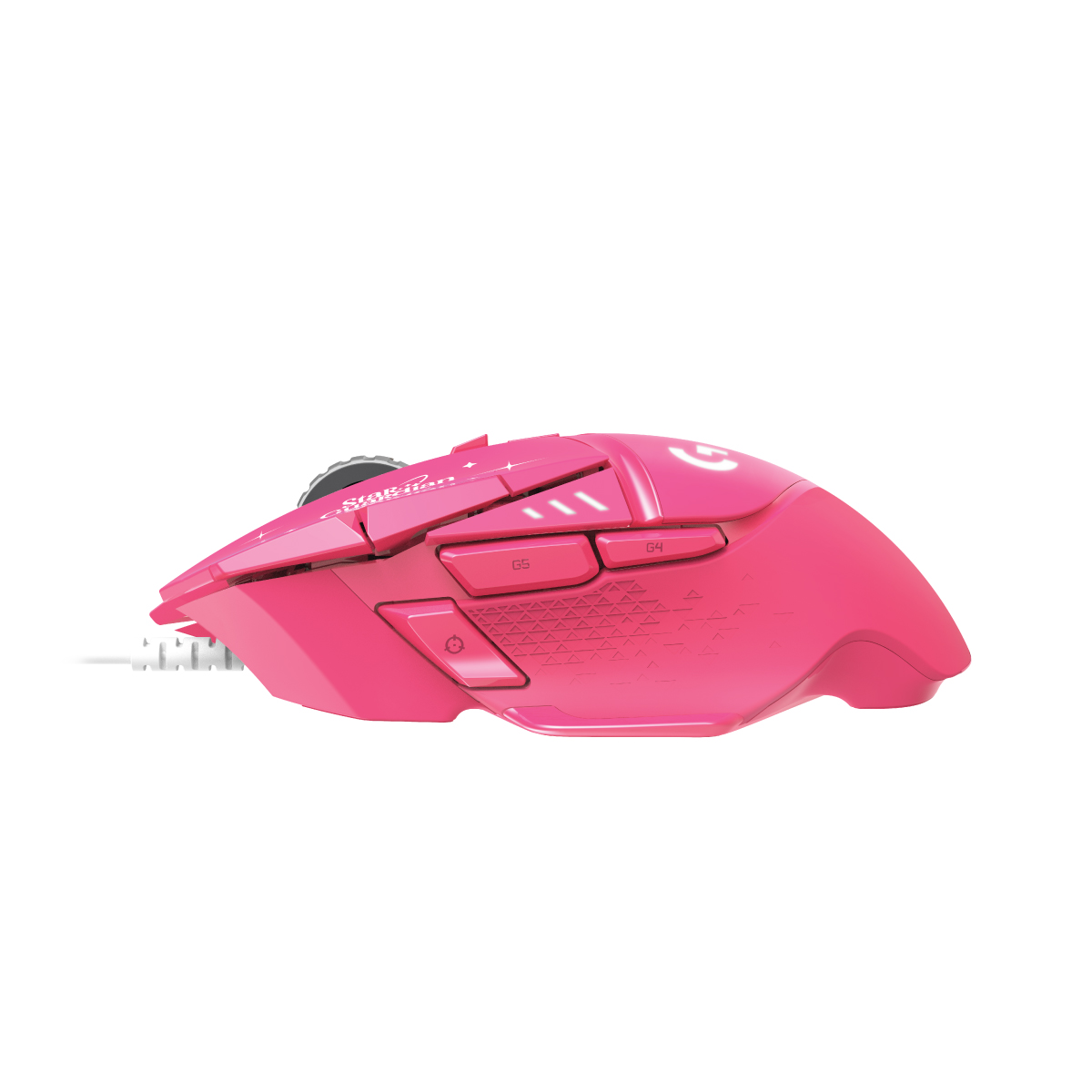 Logitech G502 HERO 遊戲滑鼠 (英雄聯盟星光戰士聯動系列)(凱莎 桃紅色款)