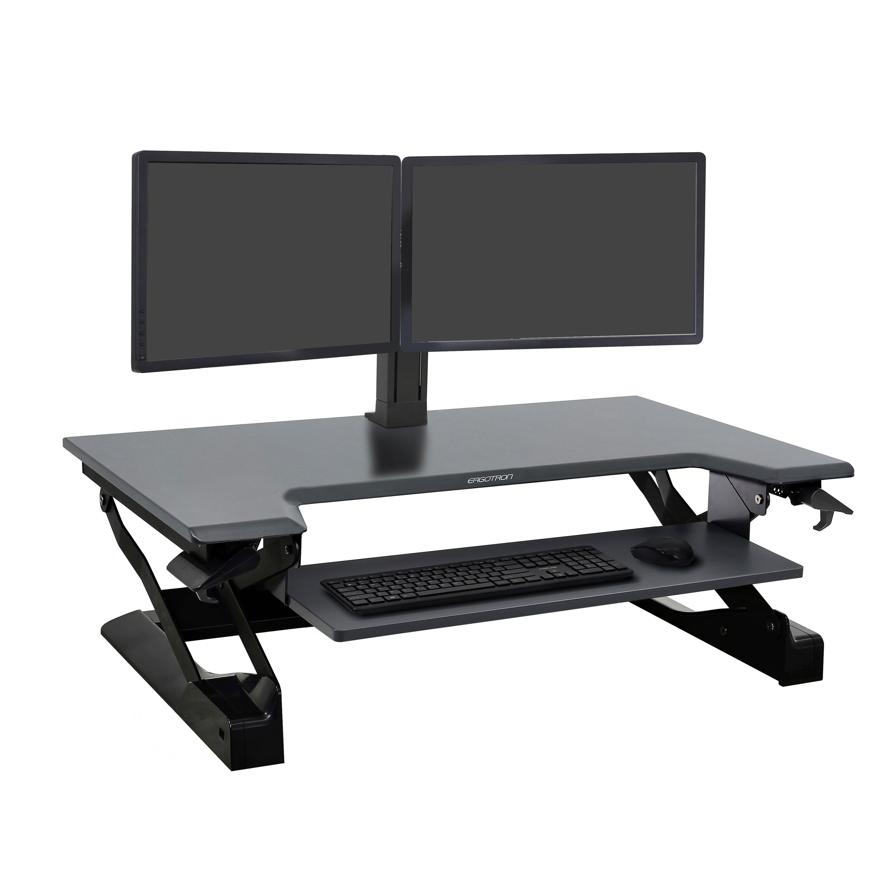 Ergotron WorkFit-TL 坐站兩用桌面工作站(33-406-085 炭黑)