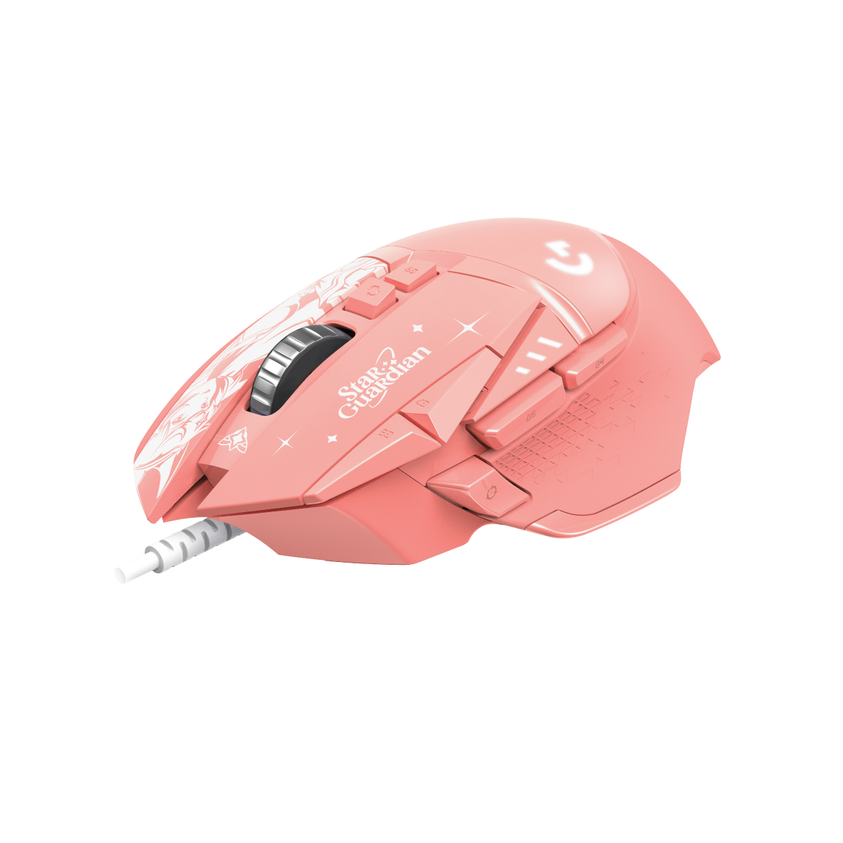 Logitech G502 HERO 遊戲滑鼠 (英雄聯盟星光戰士聯動系列)(阿璃 粉紅色款)