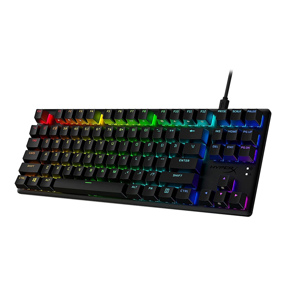 HYPERX Alloy Origins Core 87鍵 PBT RGB 機械式鍵盤(青軸)