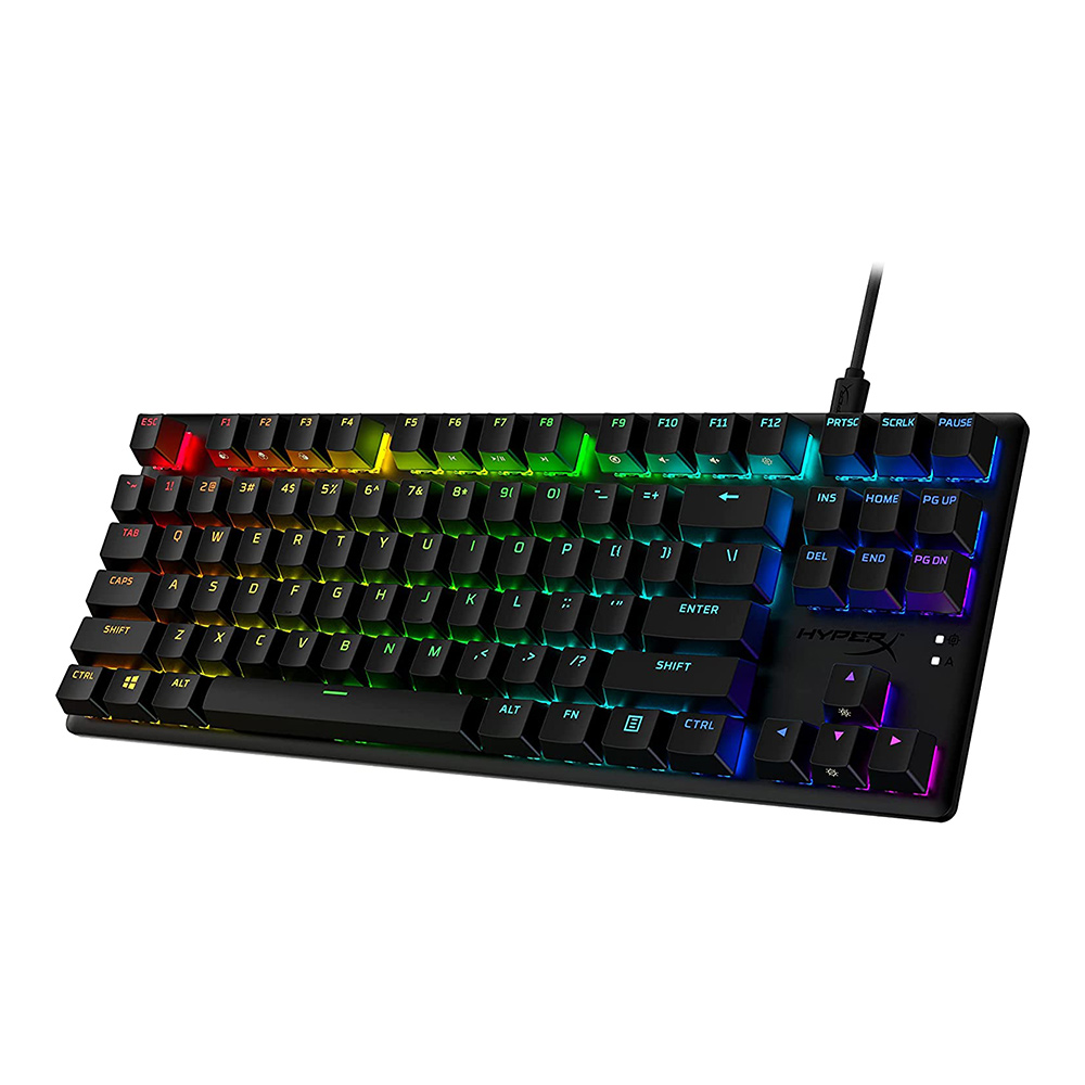HYPERX Alloy Origins Core 87鍵 PBT RGB 機械式鍵盤(紅軸)