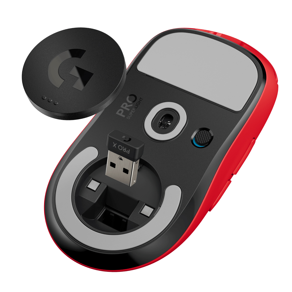 Logitech G Pro X Superlight 超輕量無線遊戲滑鼠(紅色特別版)