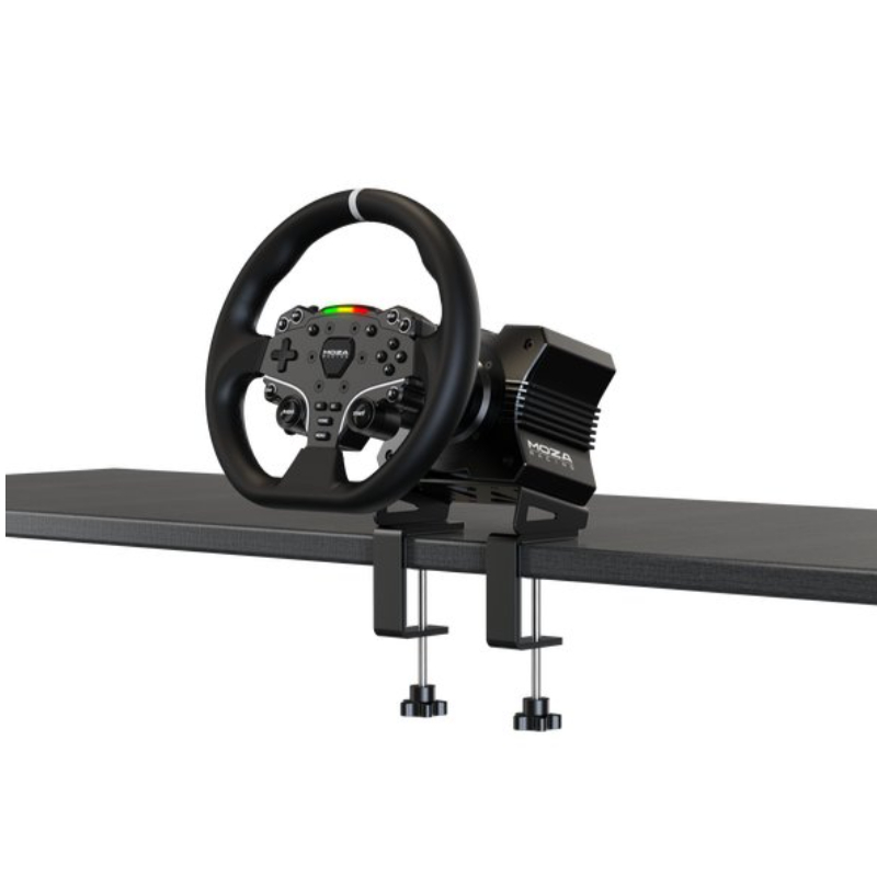 MOZA Racing R5 直驅方向盤套裝 (5.5nm基座+ES方向盤+SRP Lite雙腳踏+桌面夾)