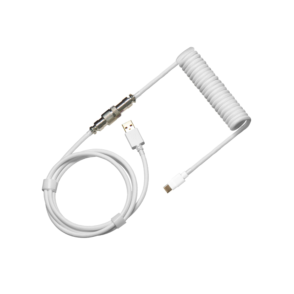 Cooler Master Coiled Keyboard Cable 電線(White)