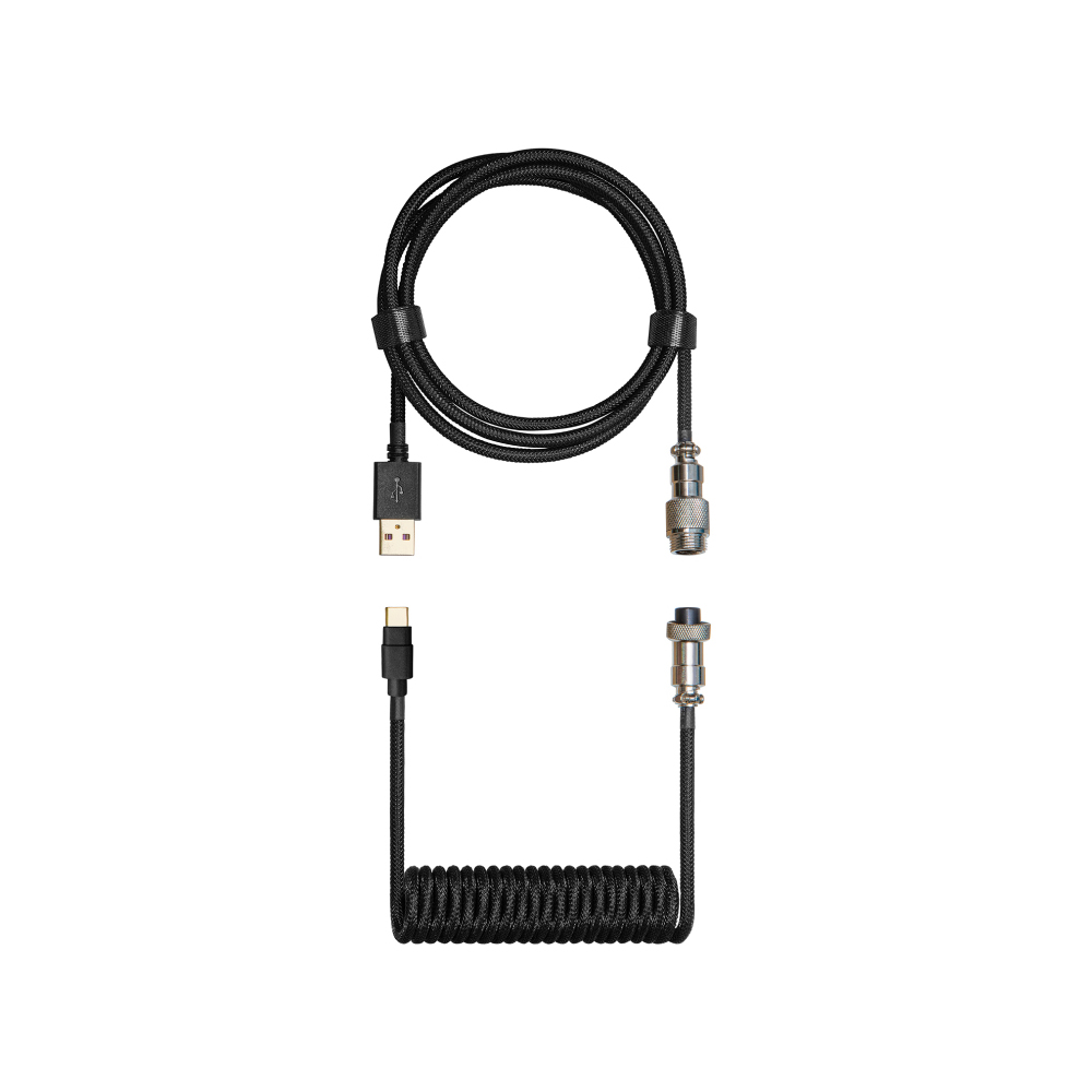 Cooler Master Coiled Keyboard Cable 電線(Black)