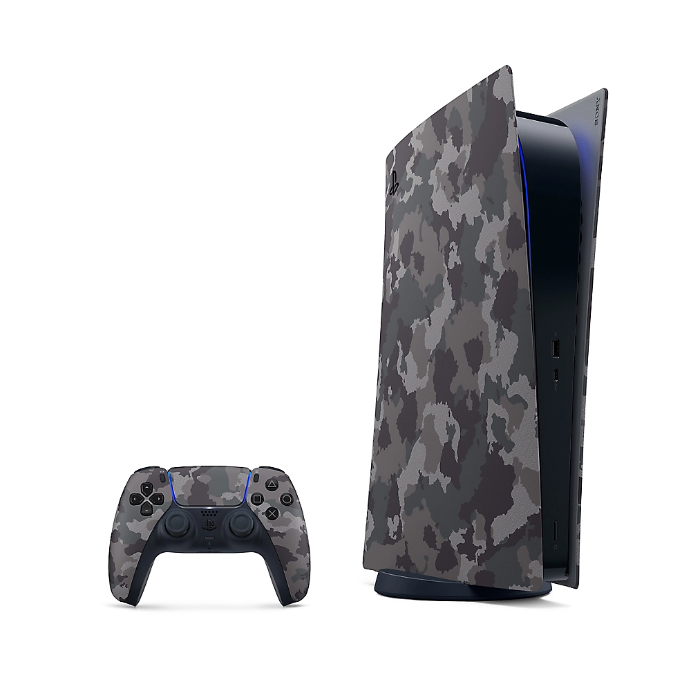 PlayStation 5 數位版主機護蓋(深灰迷彩)