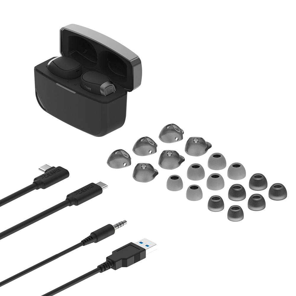 Genki Waveform Dual Streaming Earphones 多平台 真無線耳機(黑)