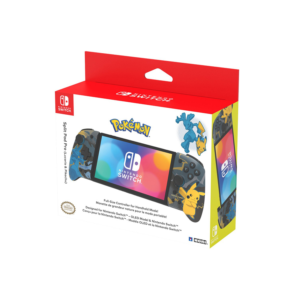 HORI 寶可夢系列 分體式 Switch Pro控制器(NSW-414A)(路卡利歐&皮卡丘)