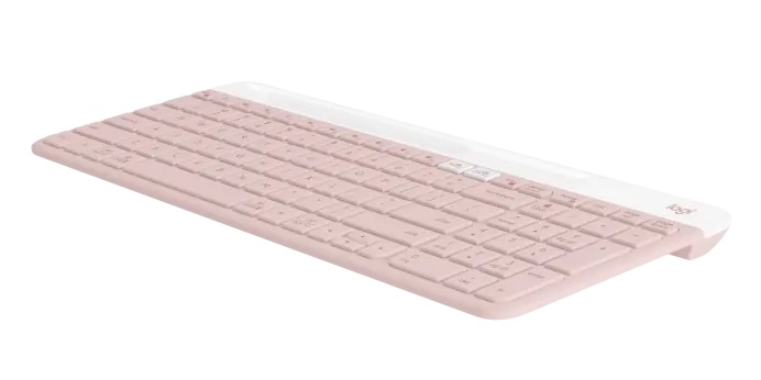 Logitech K580 跨平台藍牙無線鍵盤(英文版-玫瑰粉)