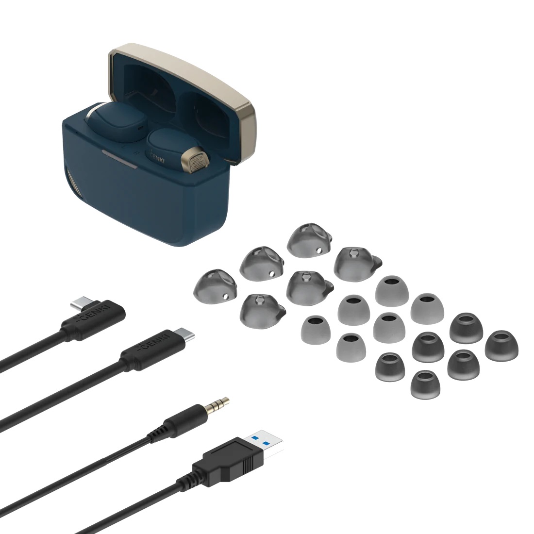 Genki Waveform Dual Streaming Earphones 多平台 真無線耳機(藍)