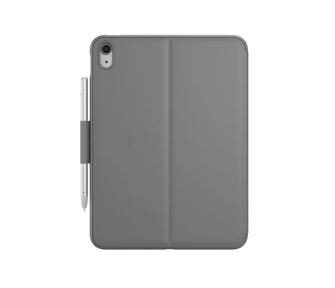 Logitech Slim Folio 鍵盤保護殼(適用於 iPad 第10代)(牛津灰)